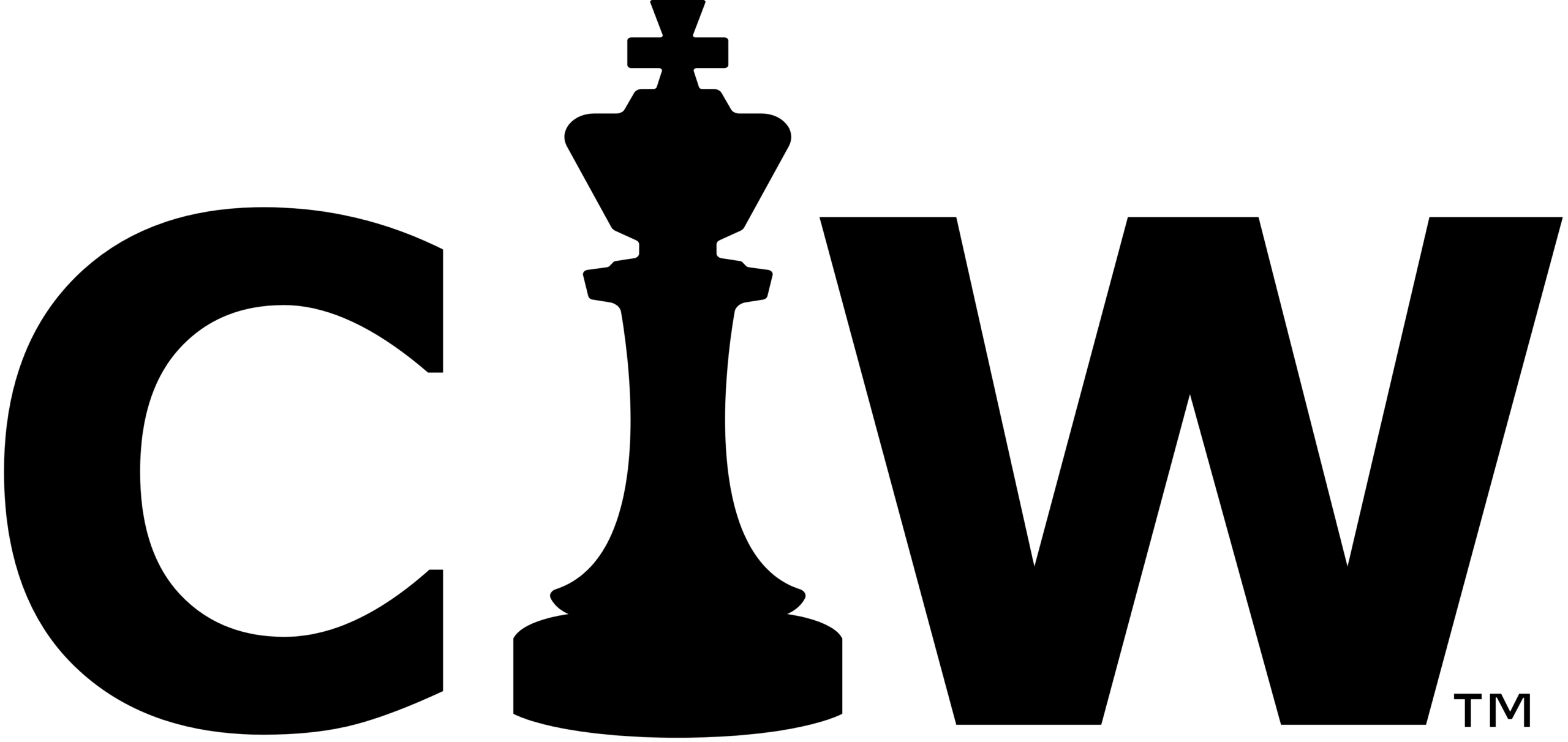 Chess Is War CIW black logo