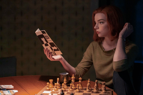 Chess Books in The Queen's Gambit