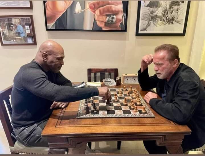 mike tyson vs arnold schwarzenegger chess match