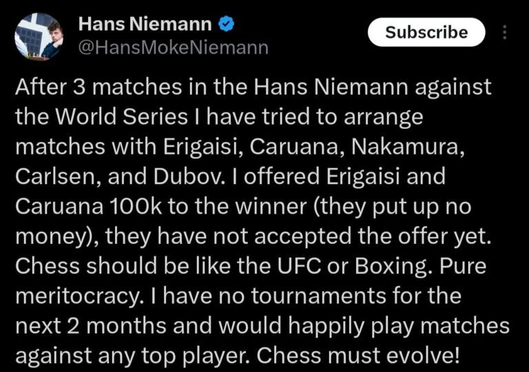 Chess like UFC and Boxing