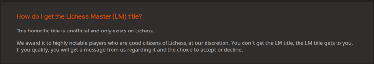 Lichess Master (LM) title