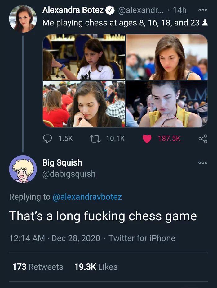 Alexandra Botez Playing A Very Long Chess Game
