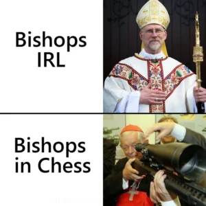 Bishops IRL vs Bishops in Chess