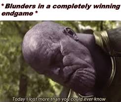 Blunders in a completely winning Endgame