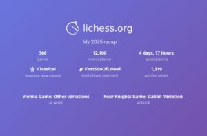 My Lichess 2025 recap